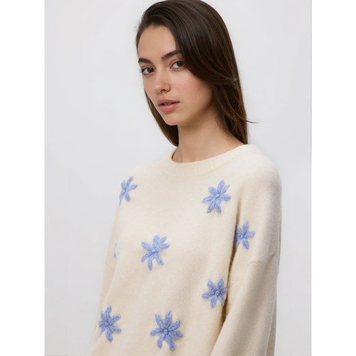 Reserved - Sweter z aplikacjami 3D - wielobarwny ze sklepu Reserved w kategorii Swetry damskie - zdjęcie 187331581