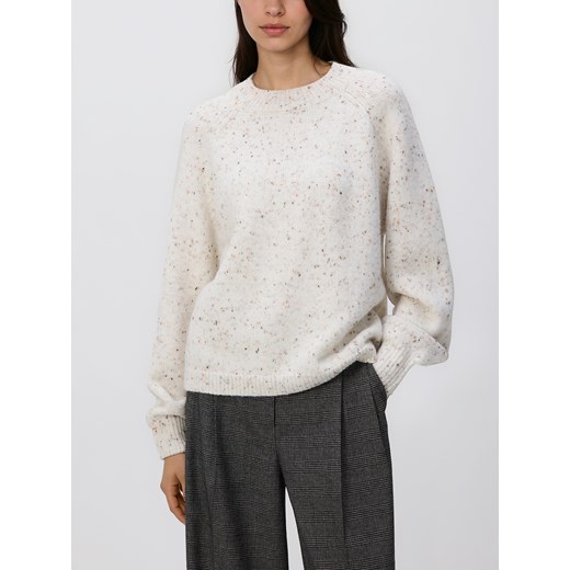 Reserved - Wzorzysty sweter - złamana biel ze sklepu Reserved w kategorii Swetry damskie - zdjęcie 187331703