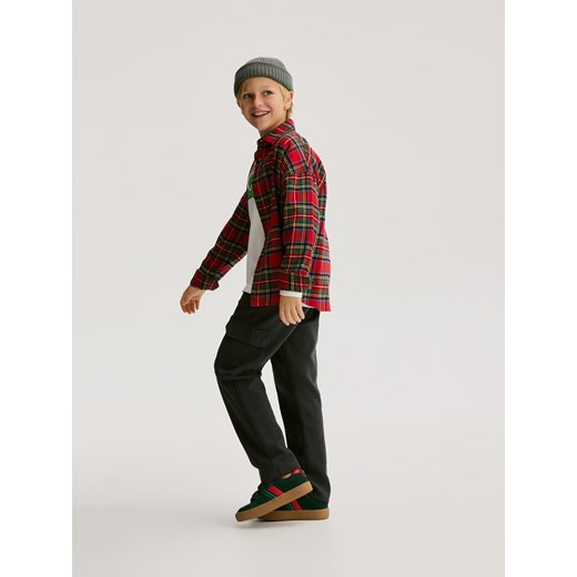 Reserved - Spodnie cargo - ciemnoszary Reserved 164 (13 lat) Reserved