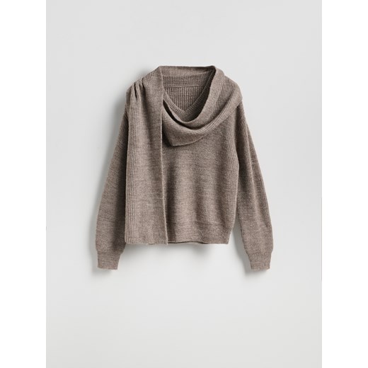 Reserved - Sweter z wełną - beżowy Reserved XL Reserved