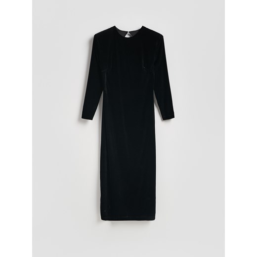 Reserved - Welurowa sukienka - czarny ze sklepu Reserved w kategorii Sukienki - zdjęcie 187332030