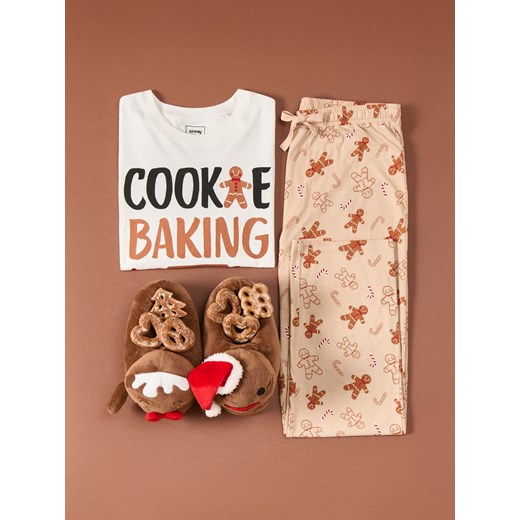 Sinsay - Piżama dwuczęściowa z nadrukiem - wielobarwny Sinsay M Sinsay