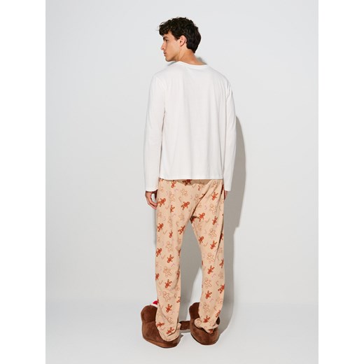 Sinsay - Piżama dwuczęściowa z nadrukiem - wielobarwny Sinsay L Sinsay