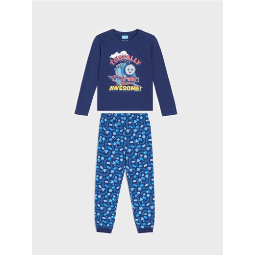 Sinsay - Bawełniana piżama dwuczęściowa Thomas & Friends - granatowy ze sklepu Sinsay w kategorii Piżamy dziecięce - zdjęcie 187333183