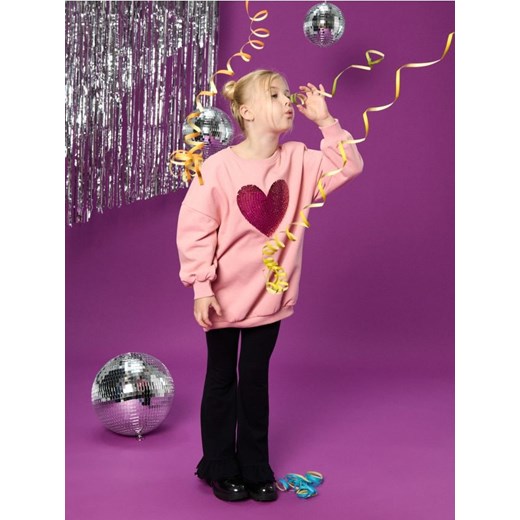 Sinsay - Komplet: bluza i legginsy - różowy ze sklepu Sinsay w kategorii Komplety dziewczęce - zdjęcie 187333192