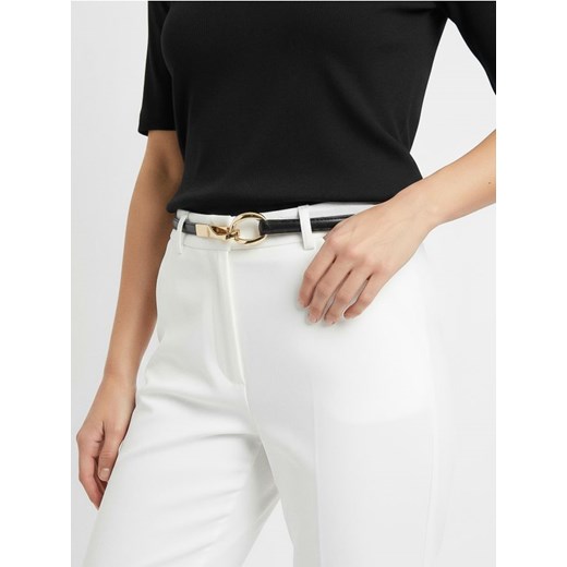 Sinsay - Cienki pasek na talię i biodra z ozdobną klamrą - czarny ze sklepu Sinsay w kategorii Paski damskie - zdjęcie 187333303