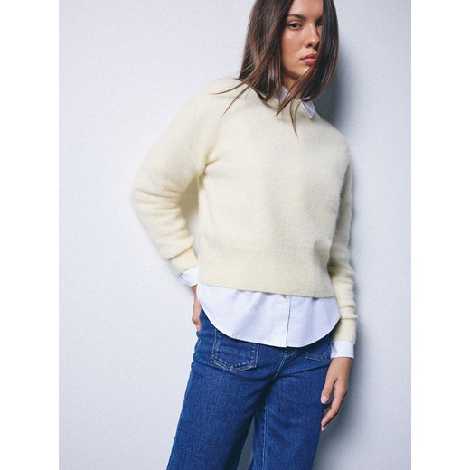Mohito - Sweter z wełną alpaki - żółty ze sklepu Mohito w kategorii Swetry damskie - zdjęcie 187333663