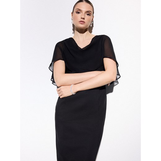 Mohito - Elegancka sukienka midi - czarny ze sklepu Mohito w kategorii Sukienki - zdjęcie 187333694