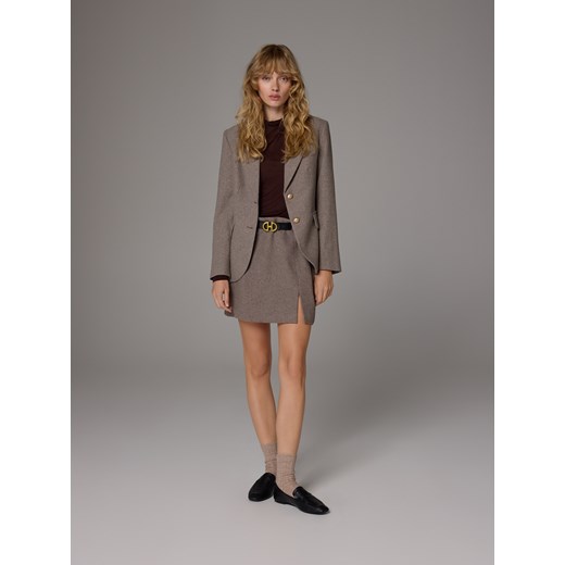 Reserved - Skarpetki z wełną i domieszką kaszmiru - kremowy ze sklepu Reserved w kategorii Skarpetki damskie - zdjęcie 187333930