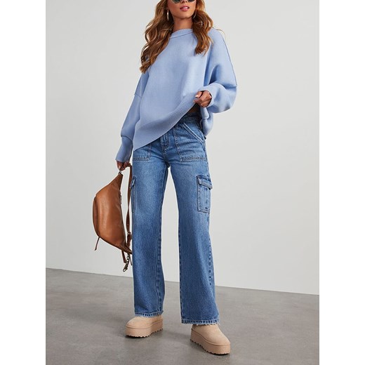 LA Angels Sweter w kolorze błękitnym La Angels S Limango Polska wyprzedaż