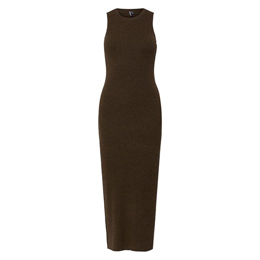 Pieces Sukienka dzianinowa w kolorze brązowym ze sklepu Limango Polska w kategorii Sukienki - zdjęcie 187335471