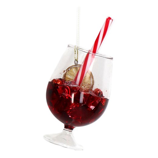 Kersten Ozdoba choinkowa &quot;Cocktail Sweet&quot; w kolorze czerwonym - wys. 11,5 cm ze sklepu Limango Polska w kategorii Dekoracje bożonarodzeniowe - zdjęcie 187335564