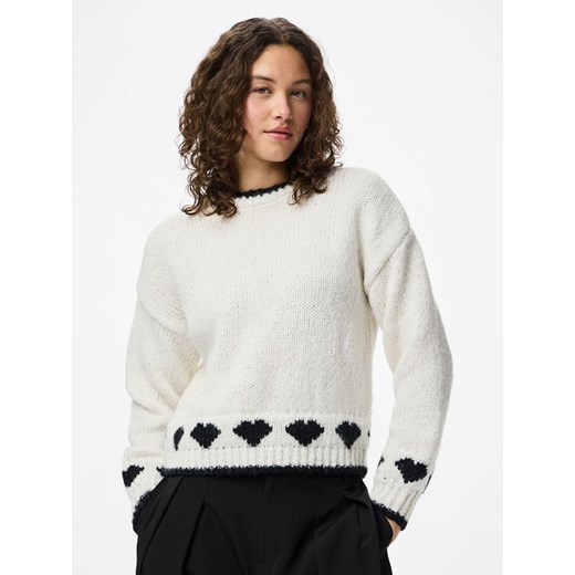 Pieces Sweter w kolorze kremowym Pieces XS Limango Polska wyprzedaż