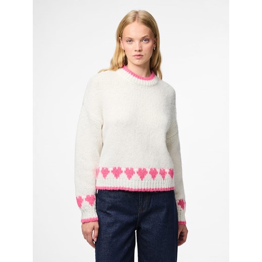 Pieces Sweter w kolorze kremowym Pieces L wyprzedaż Limango Polska