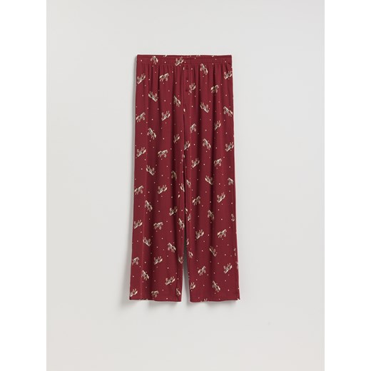 Reserved - Piżamowe spodnie - czerwony ze sklepu Reserved w kategorii Piżamy damskie - zdjęcie 187337373
