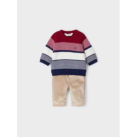 Mayoral Komplet sweter i spodnie materiałowe 2522 Kolorowy Regular Fit ze sklepu MODIVO w kategorii Komplety niemowlęce - zdjęcie 187337642