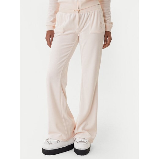 Juicy Couture Spodnie dresowe Caisa JCSEBJ008G Różowy Slim Fit ze sklepu MODIVO w kategorii Spodnie damskie - zdjęcie 187337654