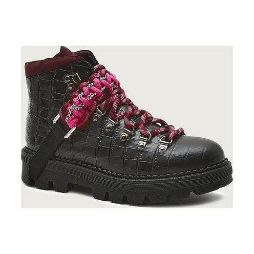 Pinko Trapery ZENZERO SCARPA | skóra ze sklepu Gomez Fashion Store w kategorii Workery damskie - zdjęcie 187339090