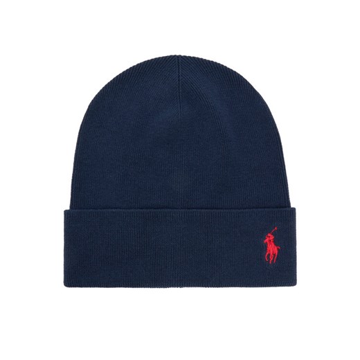 Czapka Polo Ralph Lauren 449959339002 Granatowy ze sklepu eobuwie.pl w kategorii Czapki zimowe męskie - zdjęcie 187339533