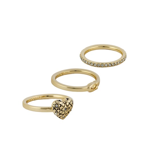 Zestaw pierścionków Coach 37460424 Złoty ze sklepu eobuwie.pl w kategorii Pierścionki - zdjęcie 187339553