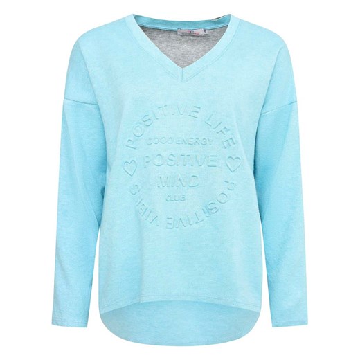 Zwillingsherz Bluza &quot;Positive Mind&quot; w kolorze błękitnym Zwillingsherz S/M Limango Polska wyprzedaż