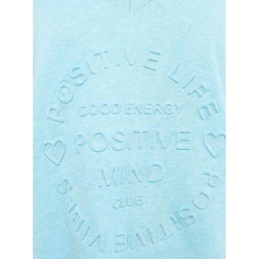 Zwillingsherz Bluza &quot;Positive Mind&quot; w kolorze błękitnym Zwillingsherz S/M promocyjna cena Limango Polska