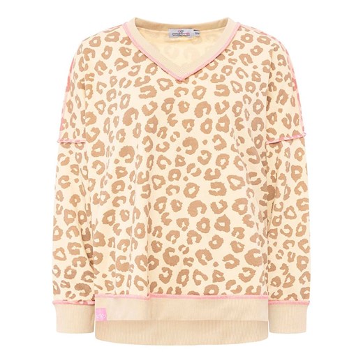 Zwillingsherz Bluza &quot;Soft Leo&quot; w kolorze beżowym ze sklepu Limango Polska w kategorii Bluzy damskie - zdjęcie 187341693