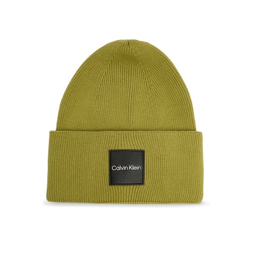 Czapka Calvin Klein K50K509682 Zielony ze sklepu eobuwie.pl w kategorii Czapki zimowe męskie - zdjęcie 187341780