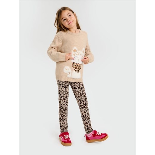Sinsay - Legginsy w panterkę - wielobarwny ze sklepu Sinsay w kategorii Spodnie dziewczęce - zdjęcie 187342871