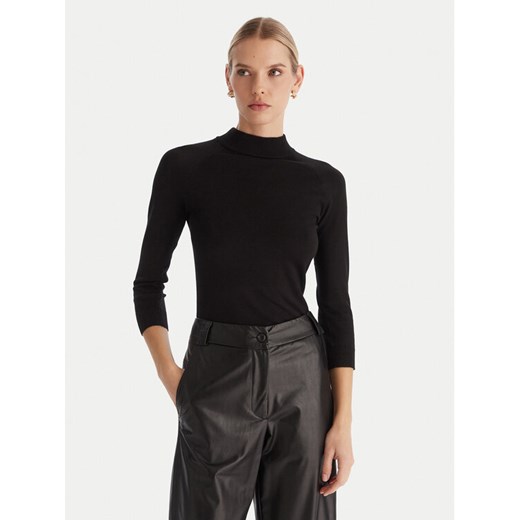 ACCESS FASHION Golf 54-8072 Czarny Slim Fit ze sklepu MODIVO w kategorii Swetry damskie - zdjęcie 187343372