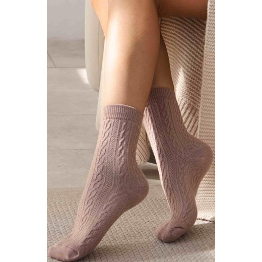 2-pack skarpetki damskie różowo-bordowe WC28 Velvet, Kolor różowo-bordowy, Rozmiar 36-40, LEGS ze sklepu Intymna w kategorii Skarpetki damskie - zdjęcie 187344482