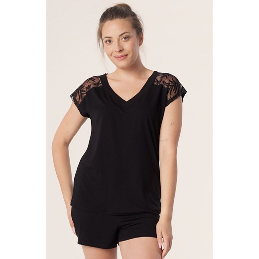 Mefemi dwuczęściowa piżama damska Petra, Kolor czarny, Rozmiar S, Mefemi ze sklepu Intymna w kategorii Piżamy damskie - zdjęcie 187344512