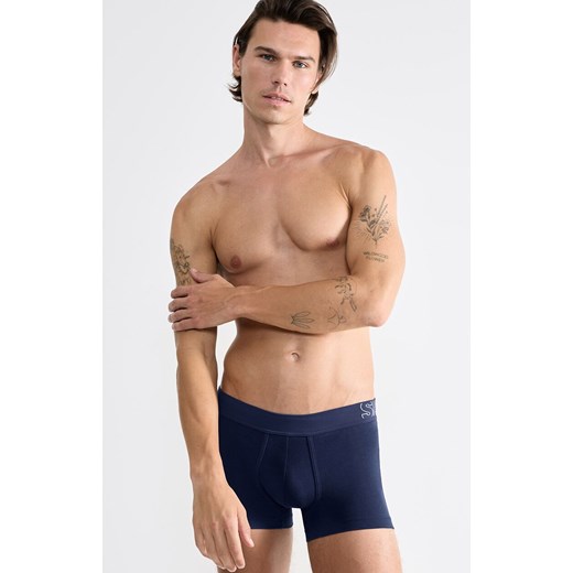Sloggi bawełniane bokserki męskie Trunks 10215472-1771, Kolor ciemnoniebieski, Rozmiar M, Sloggi ze sklepu Intymna w kategorii Majtki męskie - zdjęcie 187344602