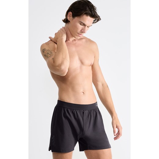 Sloggi bawełniane bokserki męskie Boxer Shorts 10215473-3828, Kolor grafitowy, Rozmiar L, Sloggi ze sklepu Intymna w kategorii Majtki męskie - zdjęcie 187344631