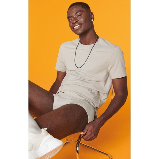 Sloggi bawełniany t-shirt męski na krótki rękaw SLG 10215508-3331, Kolor jasnobeżowy, Rozmiar L, Sloggi ze sklepu Intymna w kategorii T-shirty męskie - zdjęcie 187344641