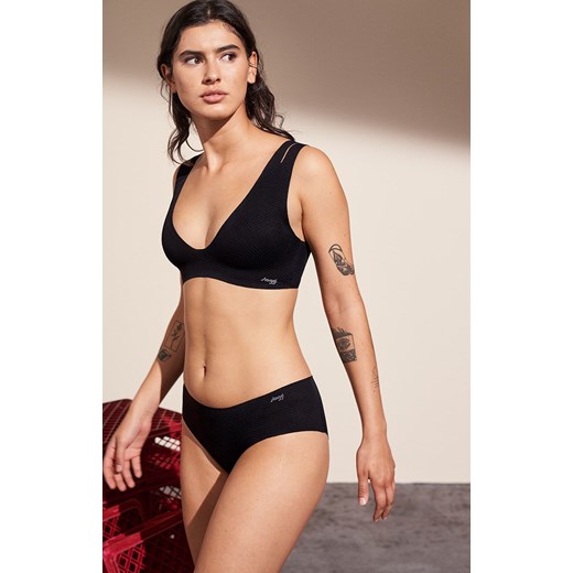 Sloggi gładki biustonosz soft ZERO Feel Flow Bralette 10213194, Kolor czarny, Rozmiar M, Sloggi ze sklepu Intymna w kategorii Biustonosze - zdjęcie 187344672