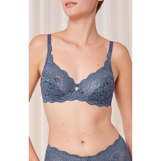 Triumph biustonosz miękki soft ciemnoniebieski Amourette 300 W X 10166797, Kolor ciemnoniebieski, Rozmiar 70F, Triumph ze sklepu Intymna w kategorii Biustonosze - zdjęcie 187344771