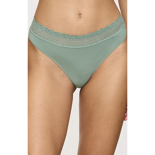 Triumph stringi damskie Feel of Modal 10219764-1773, Kolor miętowy, Rozmiar L, Triumph ze sklepu Intymna w kategorii Majtki damskie - zdjęcie 187344903