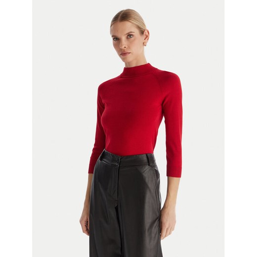 ACCESS FASHION Golf 54-8072 Czerwony Slim Fit ze sklepu MODIVO w kategorii Swetry damskie - zdjęcie 187346142
