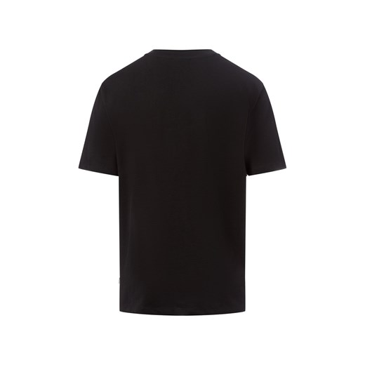 Lindbergh T-shirt męski Mężczyźni Bawełna czarny jednolity ze sklepu vangraaf w kategorii T-shirty męskie - zdjęcie 187346402