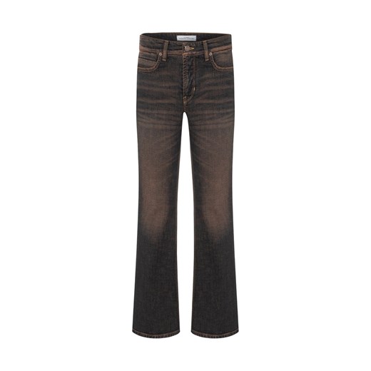 Cambio Dżinsy - Paris Flared Kobiety Jeansy błotnisty jednolity ze sklepu vangraaf w kategorii Jeansy damskie - zdjęcie 187346404