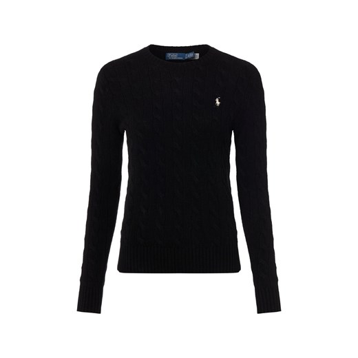 Polo Ralph Lauren Sweter damski z zawartością kaszmiru Kobiety Kaszmir czarny jednolity ze sklepu vangraaf w kategorii Swetry damskie - zdjęcie 187346413