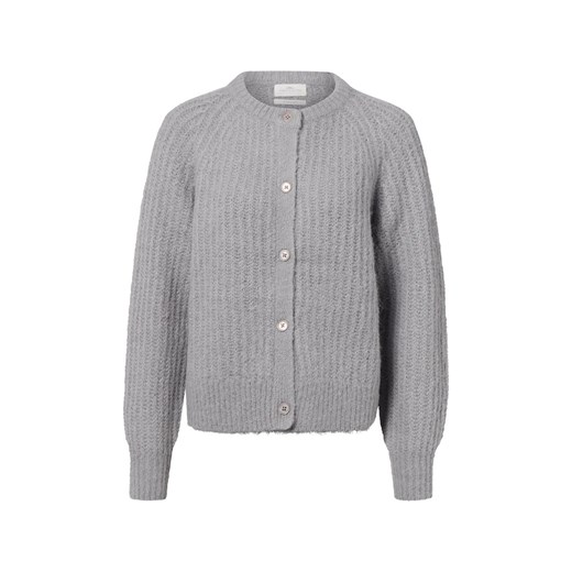 Fynch-Hatton Damski kardigan z zawartością alpaki i wełny Kobiety szary marmurkowy ze sklepu vangraaf w kategorii Swetry damskie - zdjęcie 187346420