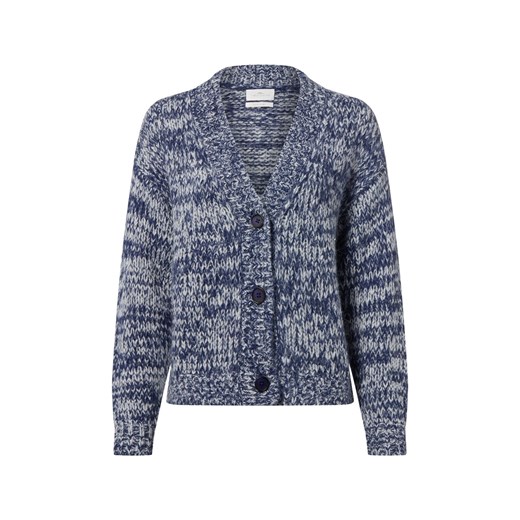 Fynch-Hatton Damski kardigan z zawartością alpaki i wełny Kobiety niebieski marmurkowy ze sklepu vangraaf w kategorii Swetry damskie - zdjęcie 187346422
