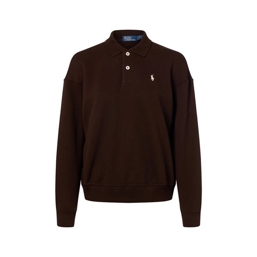 Polo Ralph Lauren Bluza damska Kobiety czekoladowy jednolity ze sklepu vangraaf w kategorii Bluzy damskie - zdjęcie 187346430