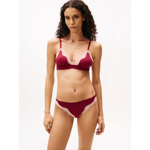 Tommy Hilfiger Majtki Kobiety bordowy jednolity ze sklepu vangraaf w kategorii Majtki damskie - zdjęcie 187346454