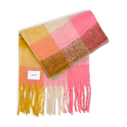 Nümph Szalik damski - NUFilora Kobiety wyrazisty róż w kratkę ze sklepu vangraaf w kategorii Szaliki i chusty damskie - zdjęcie 187346462