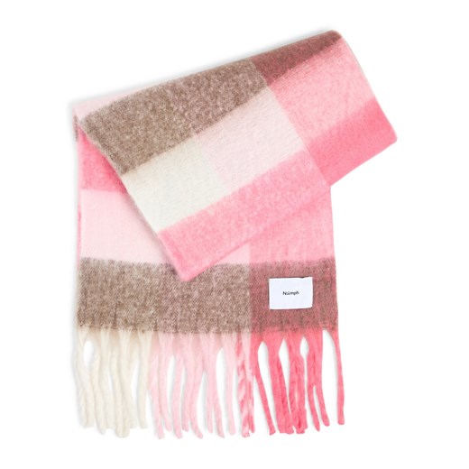 Nümph Szalik damski - NUCira Kobiety różowy w kratkę ze sklepu vangraaf w kategorii Szaliki i chusty damskie - zdjęcie 187346463