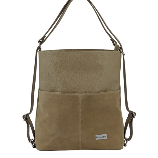 Torebka plecak z zamszem - Beżowa ze sklepu butyolivier w kategorii Torebki worki - zdjęcie 187346504