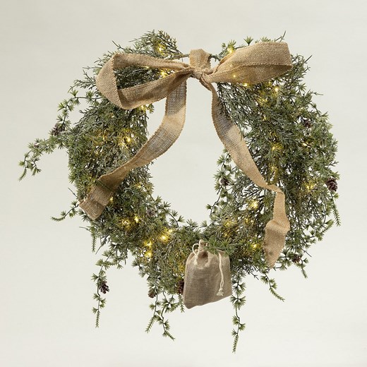 Wianek wiszący LED Forest Charm 50 cm ze sklepu dekoria.pl w kategorii Dekoracje bożonarodzeniowe - zdjęcie 187346544